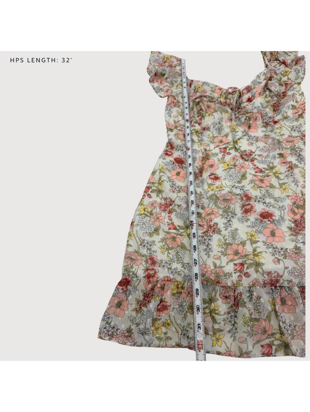 Superdown Kristyn Floral Ruffle Mini Dress M - Picture 6 of 9
